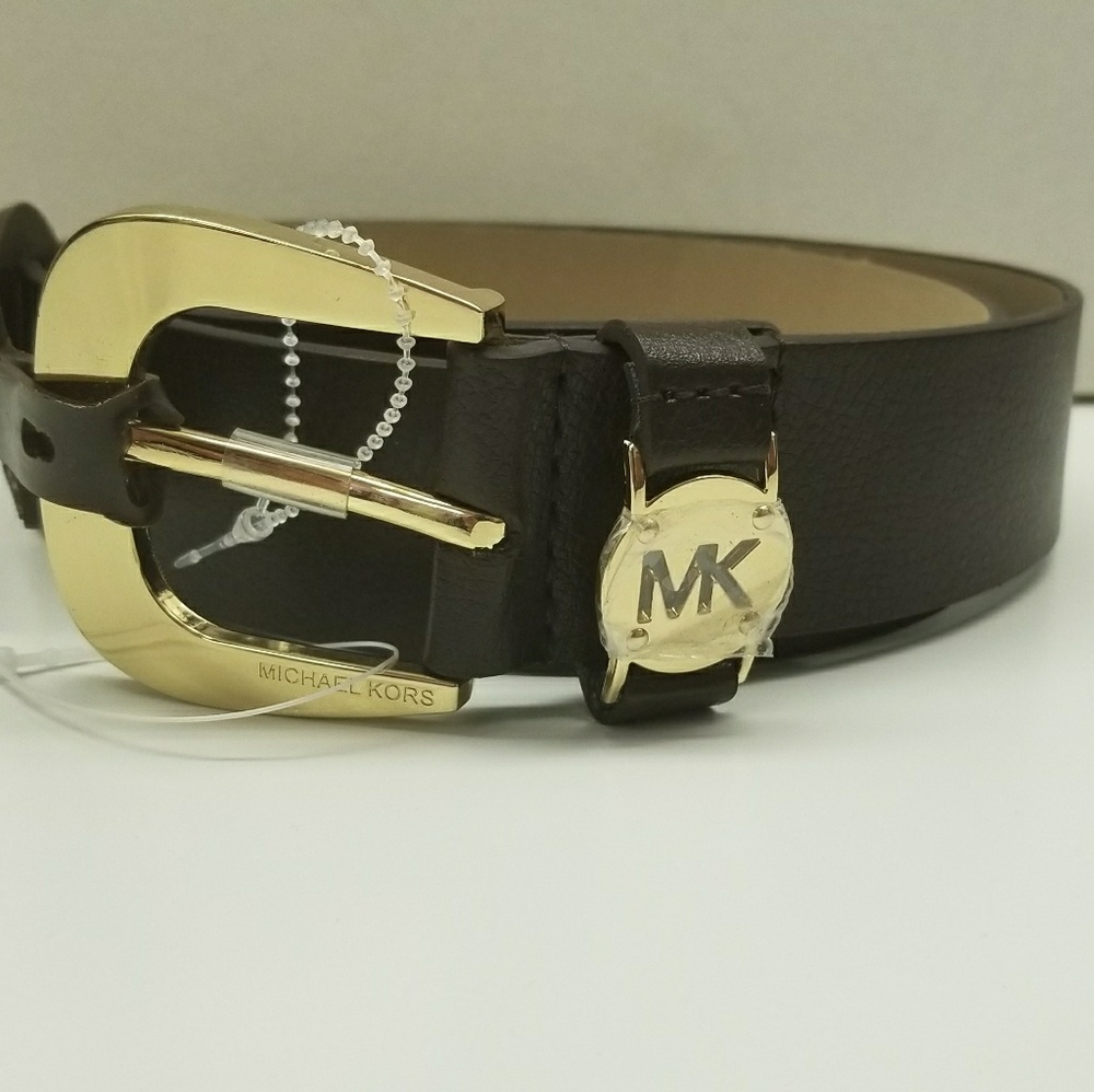 Women's micheal kors full grain leather belt sz-M